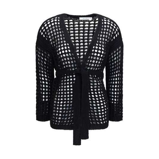 Cárdigan Max Mara de algodón puro negro
