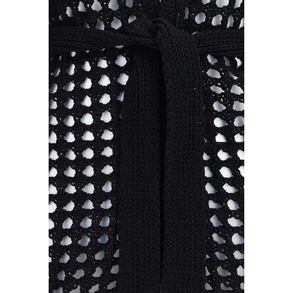 Cárdigan Max Mara de algodón puro negro