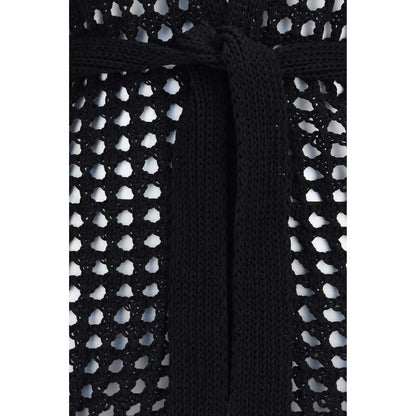 Cárdigan Max Mara de algodón puro negro