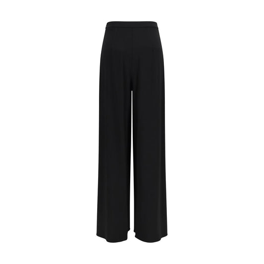 Pantalón casual de viscosa Pure Black de Max Mara