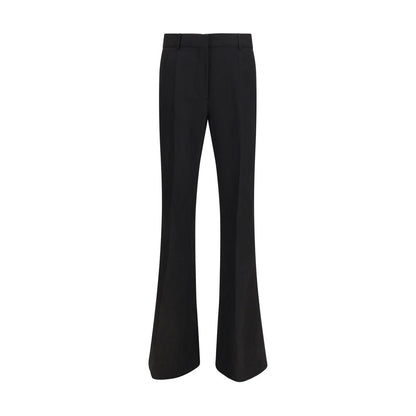 Pantalones Max Mara negros de viscosa acampanados