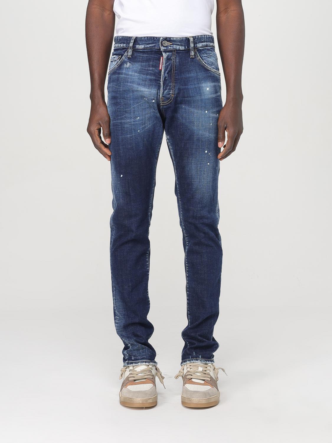 Jean Dsquared² en denim bleu à la coupe décontractée moderne