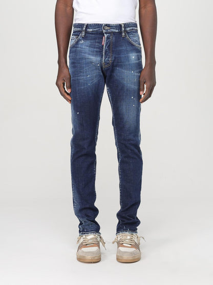 Jean Dsquared² en denim bleu à la coupe décontractée moderne