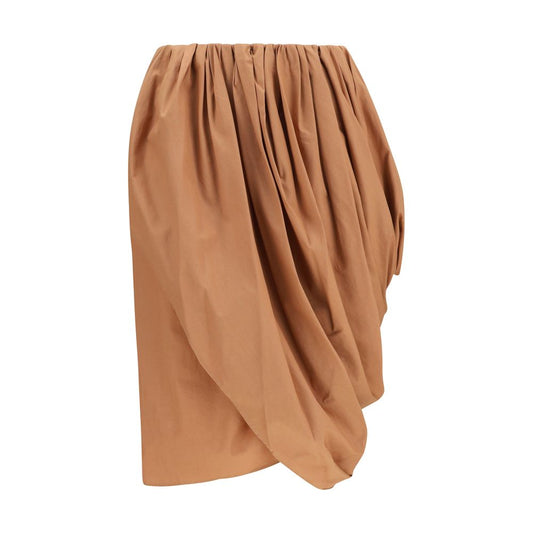 Falda midi Chloé de algodón beige