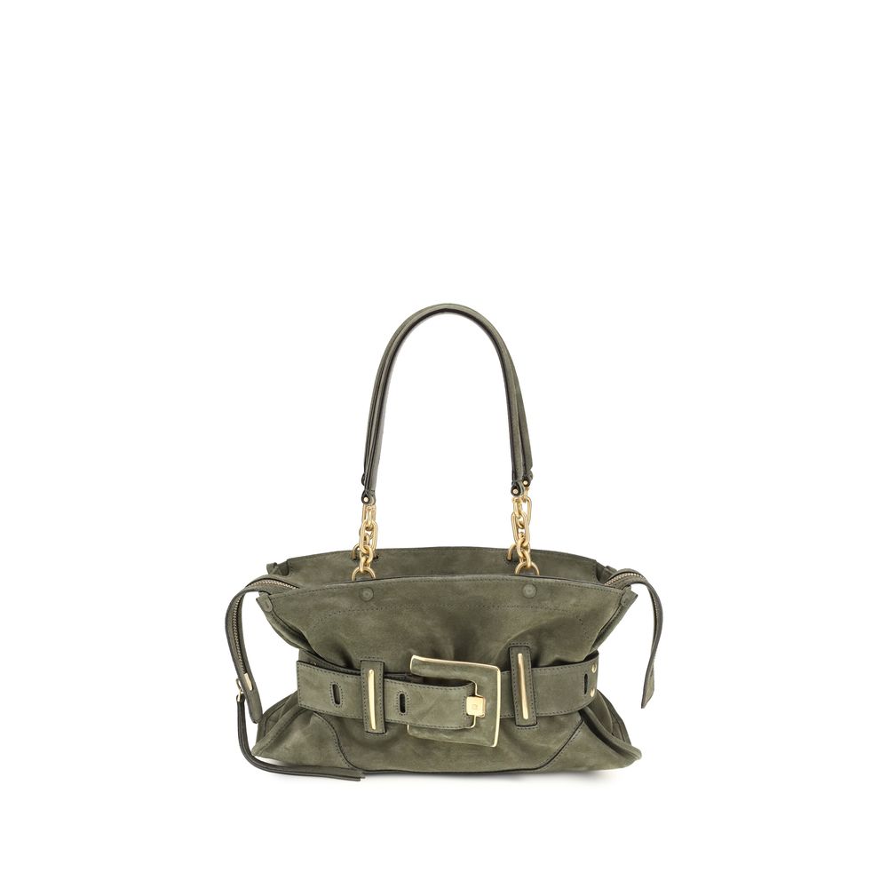 Bolso Balmain De Ante Bicolar Bos Taurus Diseño Contemporáneo