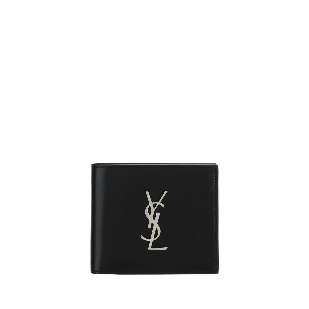 Cartera Saint Laurent de Piel de Becerro Negra Bos Taurus
