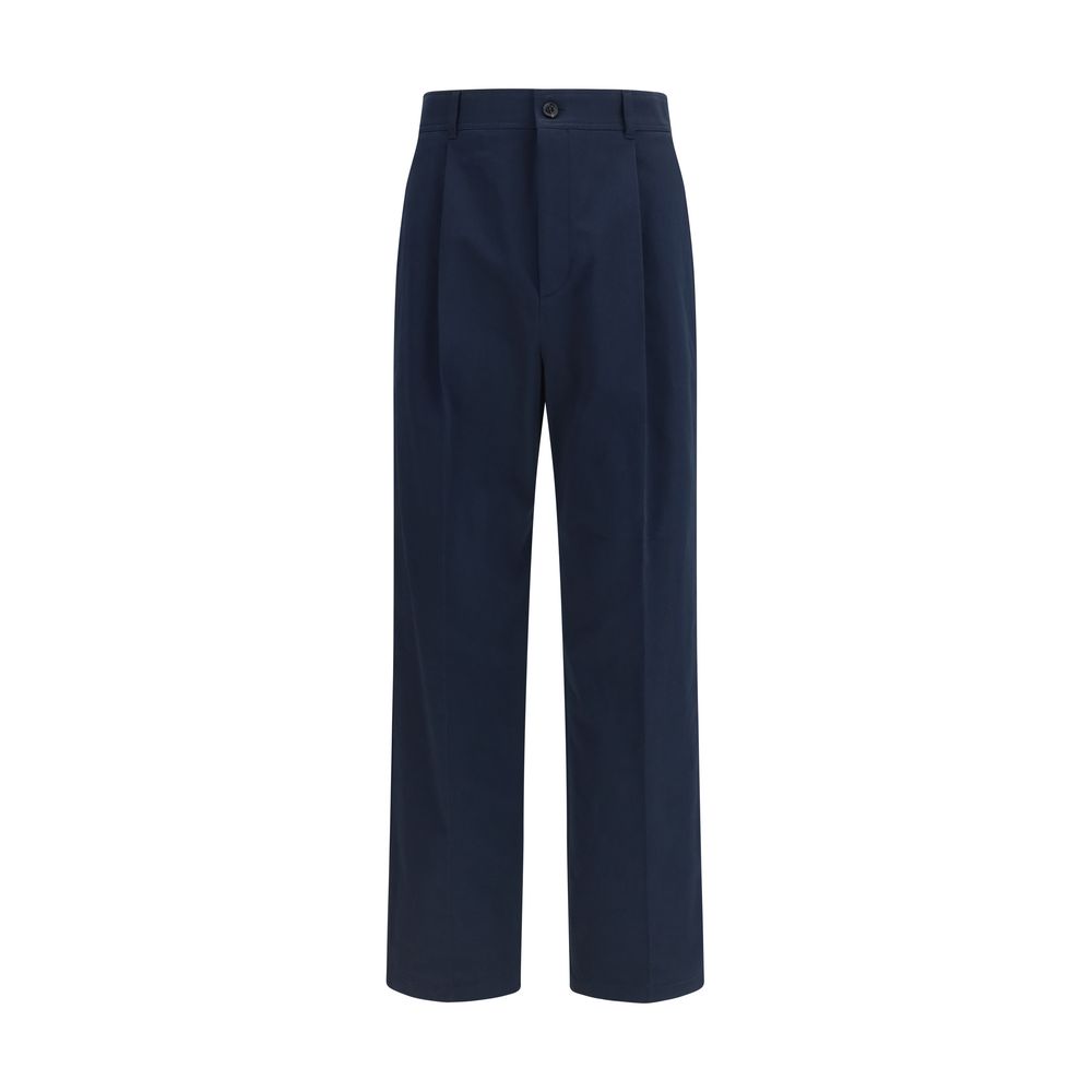 Pantalon décontracté Valentino Garavani bleu en coton