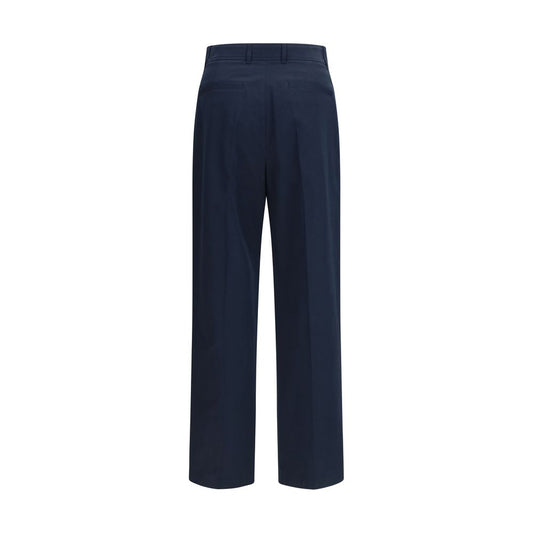 Pantalones casuales Valentino Garavani de algodón azul
