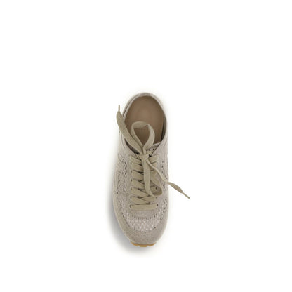 Zapatillas deportivas Balmain de algodón beige