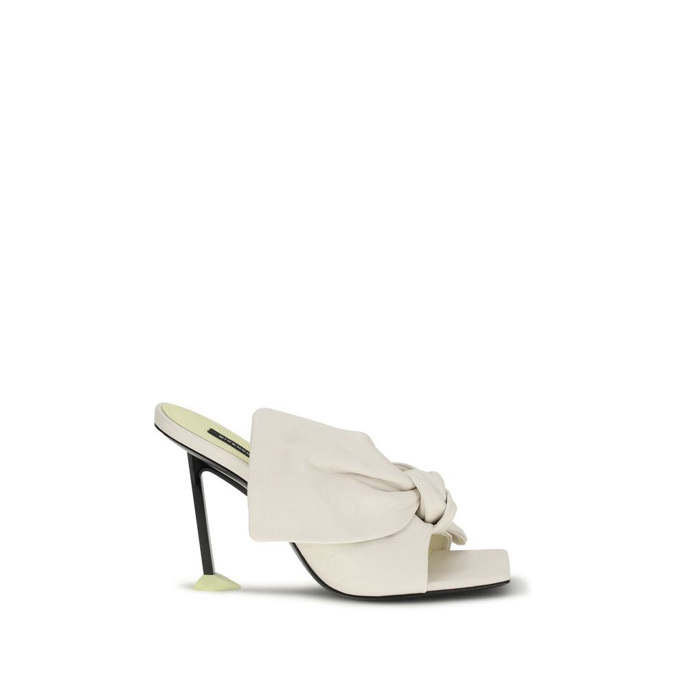 Mules Givenchy de Piel de Cordero Blanca Ovis Aries Aries