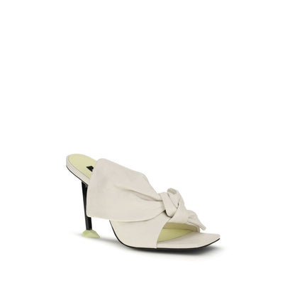 Mules Givenchy de Piel de Cordero Blanca Ovis Aries Aries