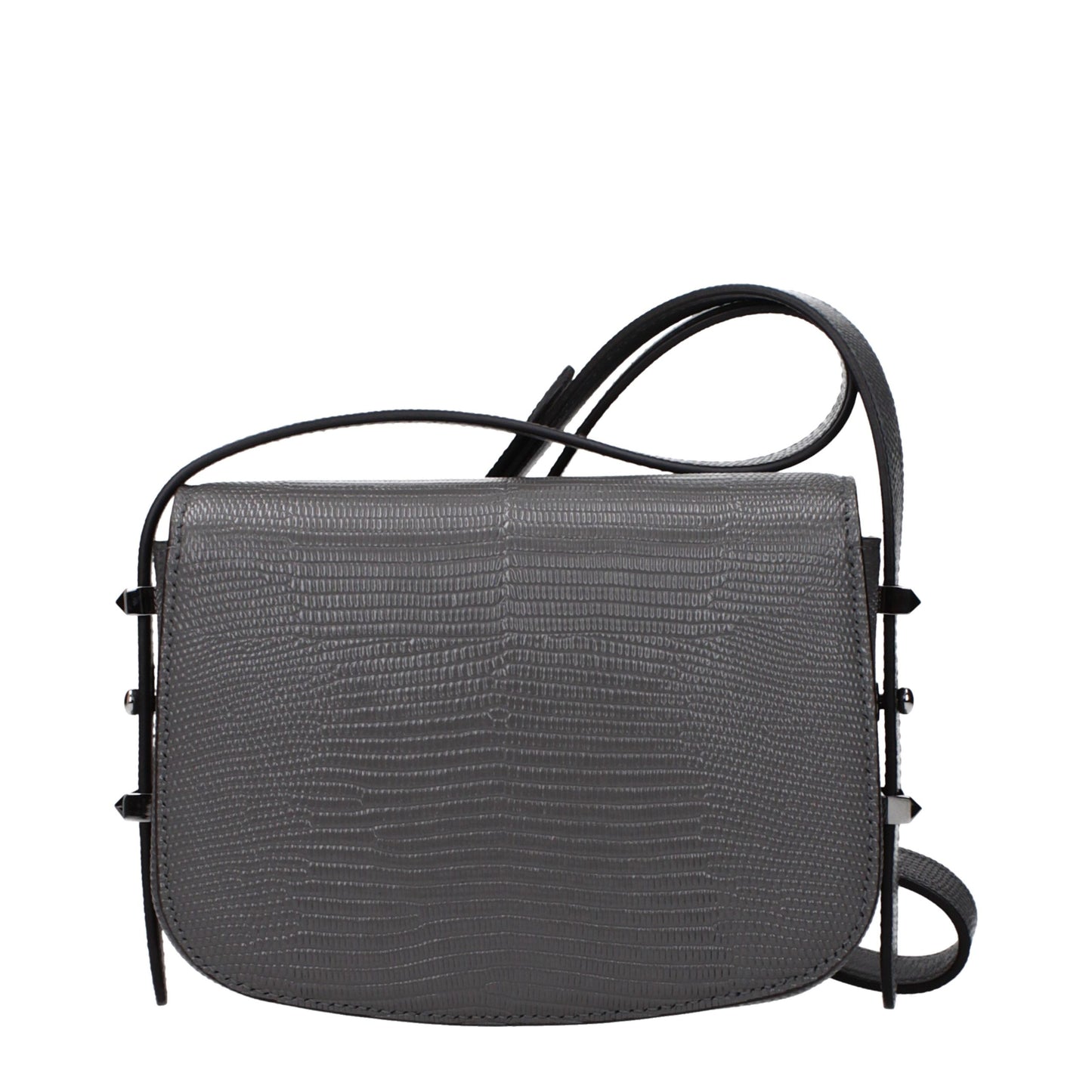 Bolso de hombro Jimmy Choo de cuero gris