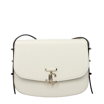 Bolso cruzado Jimmy Choo de piel blanca