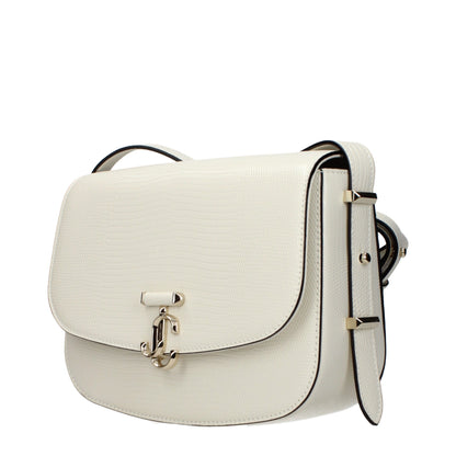 Bolso cruzado Jimmy Choo de piel blanca