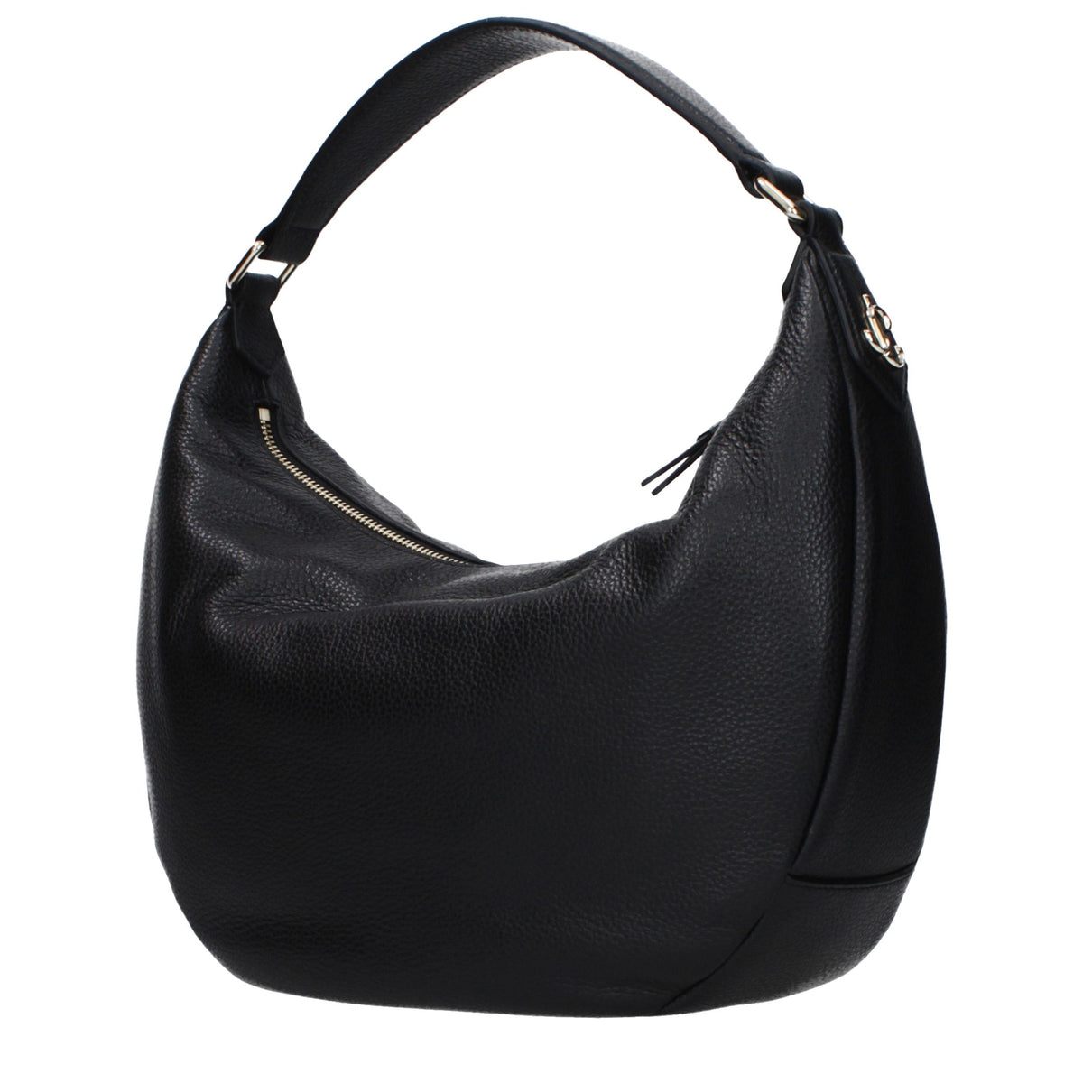 Jimmy Choo Black Leather Shoulder Bag