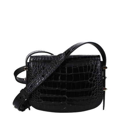 Sac bandoulière Jimmy Choo en cuir noir