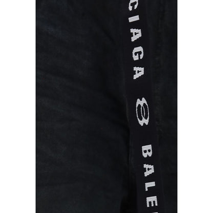 Balenciaga Short bermuda en coton noir