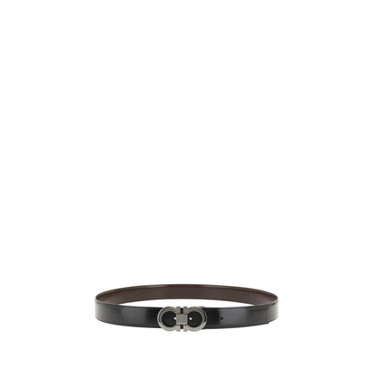 Ceinture Ferragamo en cuir de veau noir Bos Taurus
