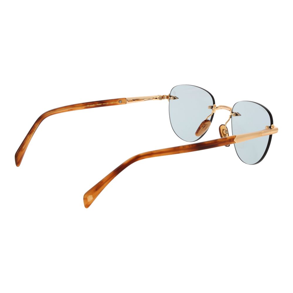 Gafas de sol metálicas doradas David Beckham
