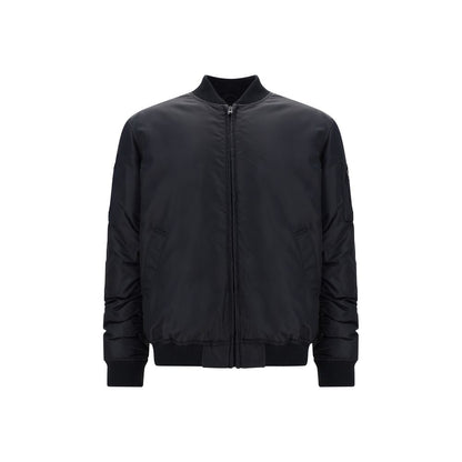 Moschino Blouson Bomber En Polyamide Noir À Fermeture Éclair Intégrale