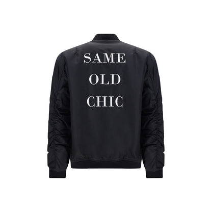 Moschino Blouson Bomber En Polyamide Noir À Fermeture Éclair Intégrale