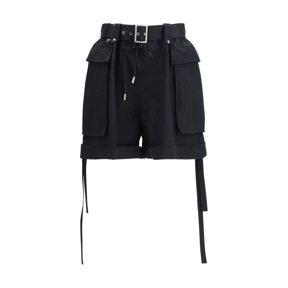 Bermuda en coton noir coupe classique Alexander McQueen