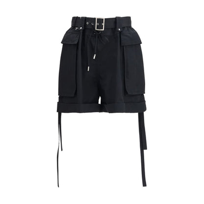 Bermuda en coton noir coupe classique Alexander McQueen