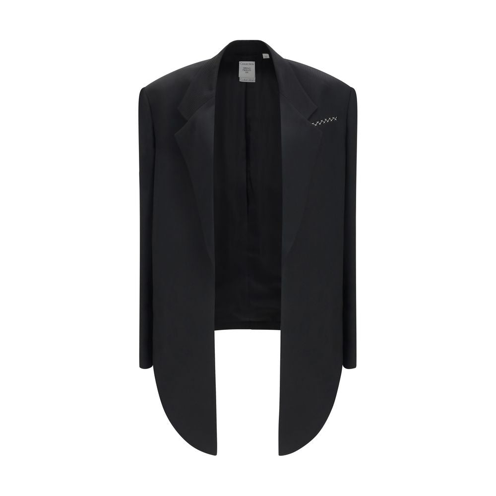 Chaqueta Calvin Klein negra de viscosa larga