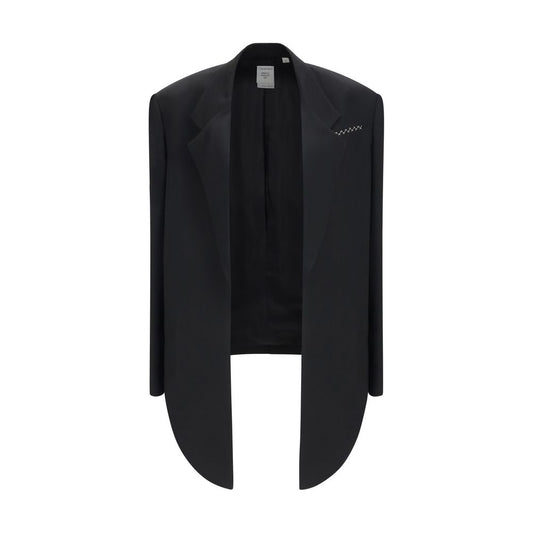 Chaqueta Calvin Klein negra de viscosa larga