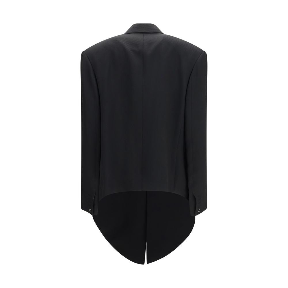 Chaqueta Calvin Klein negra de viscosa larga