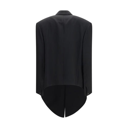 Chaqueta Calvin Klein negra de viscosa larga