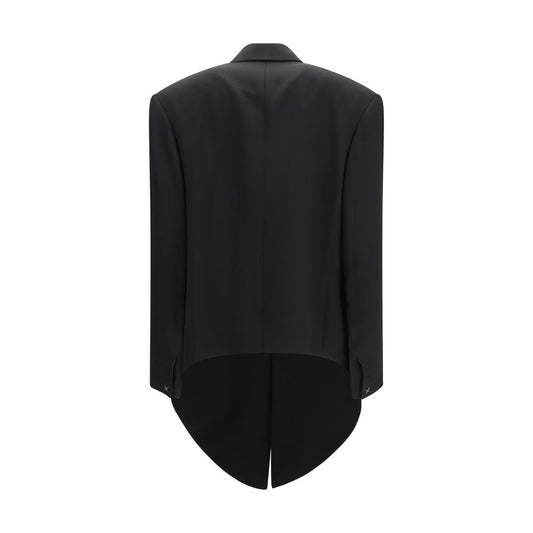 Chaqueta Calvin Klein negra de viscosa larga
