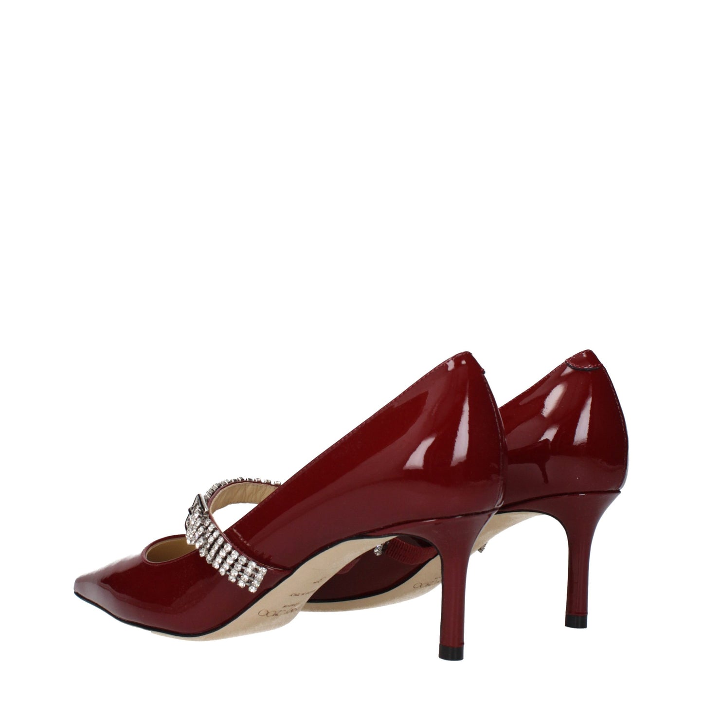 Zapatos de tacón alto Jimmy Choo de cuero rojo
