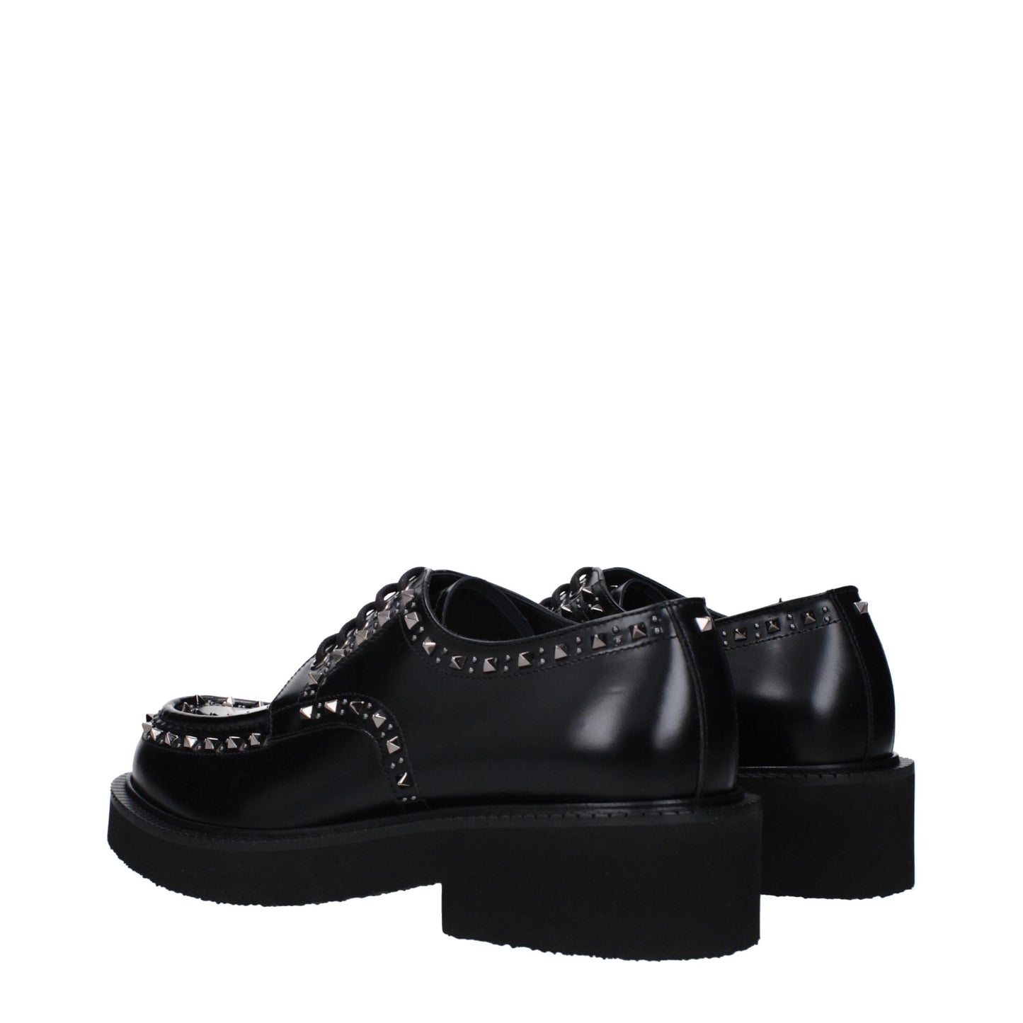 Zapatos Oxford y Derby Valentino Garavani de cuero negro