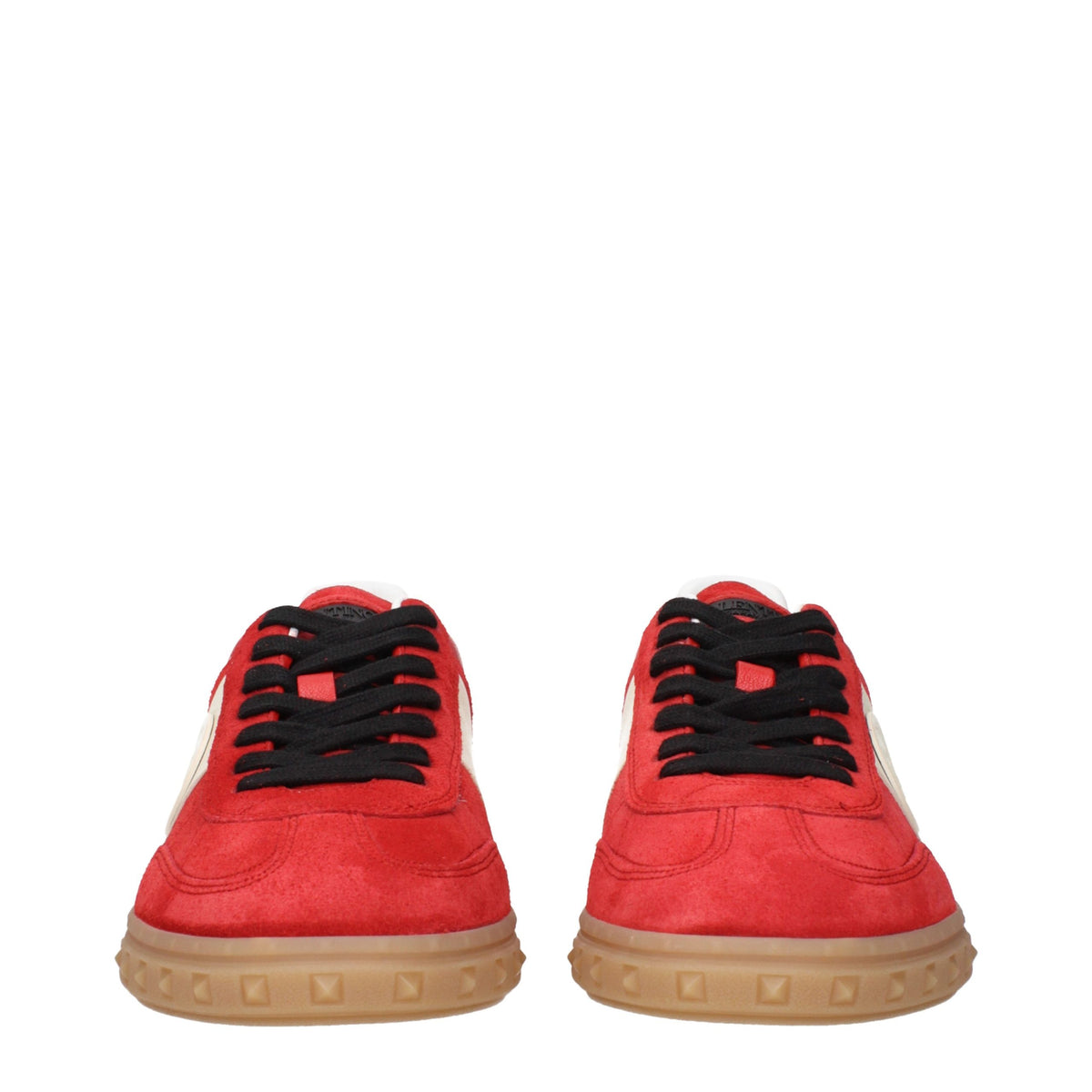 Baskets basses rouges en cuir Valentino Garavani