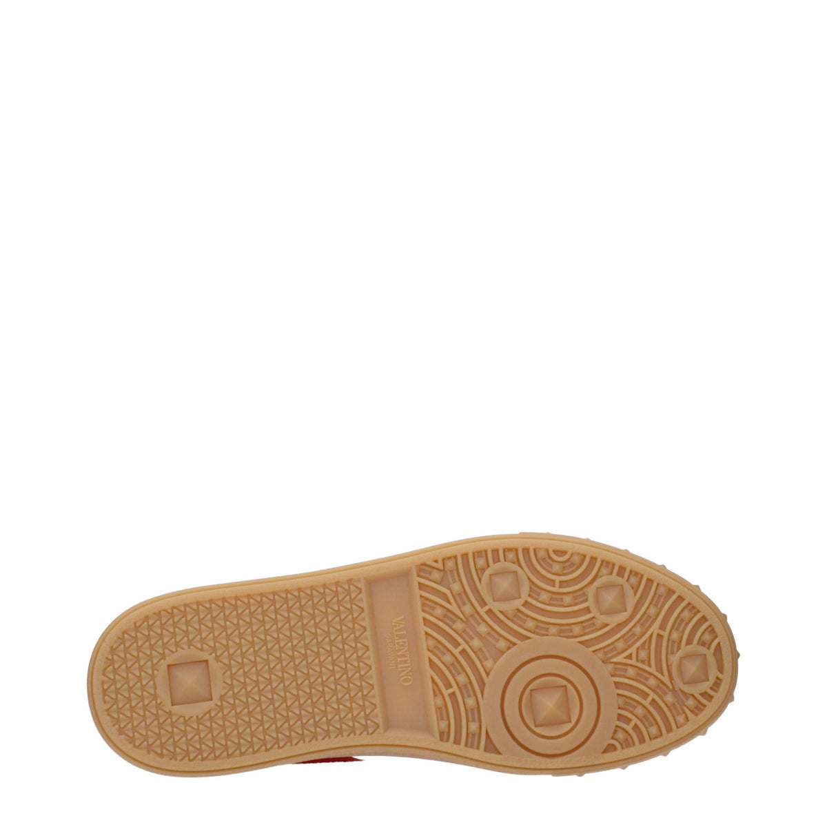 Baskets basses rouges en cuir Valentino Garavani