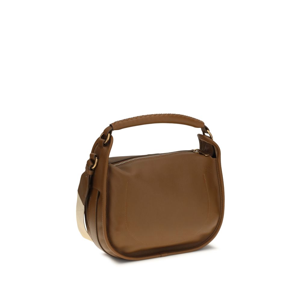 Bolso de Hombro Burberry de Piel de Becerro Marrón Bos Taurus