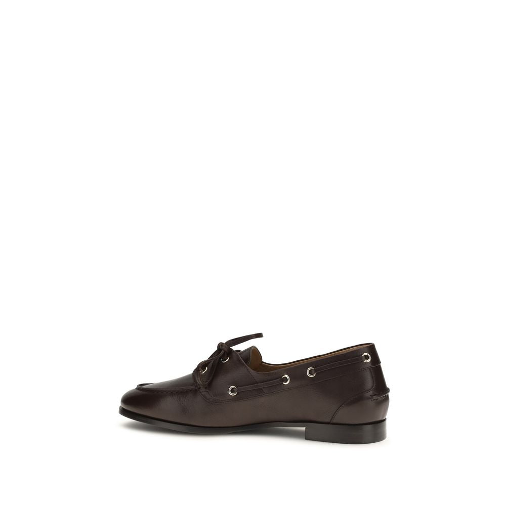 Mocasines sin cordones Bally de piel de becerro marrón Bos Taurus