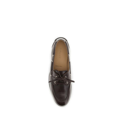 Mocasines sin cordones Bally de piel de becerro marrón Bos Taurus