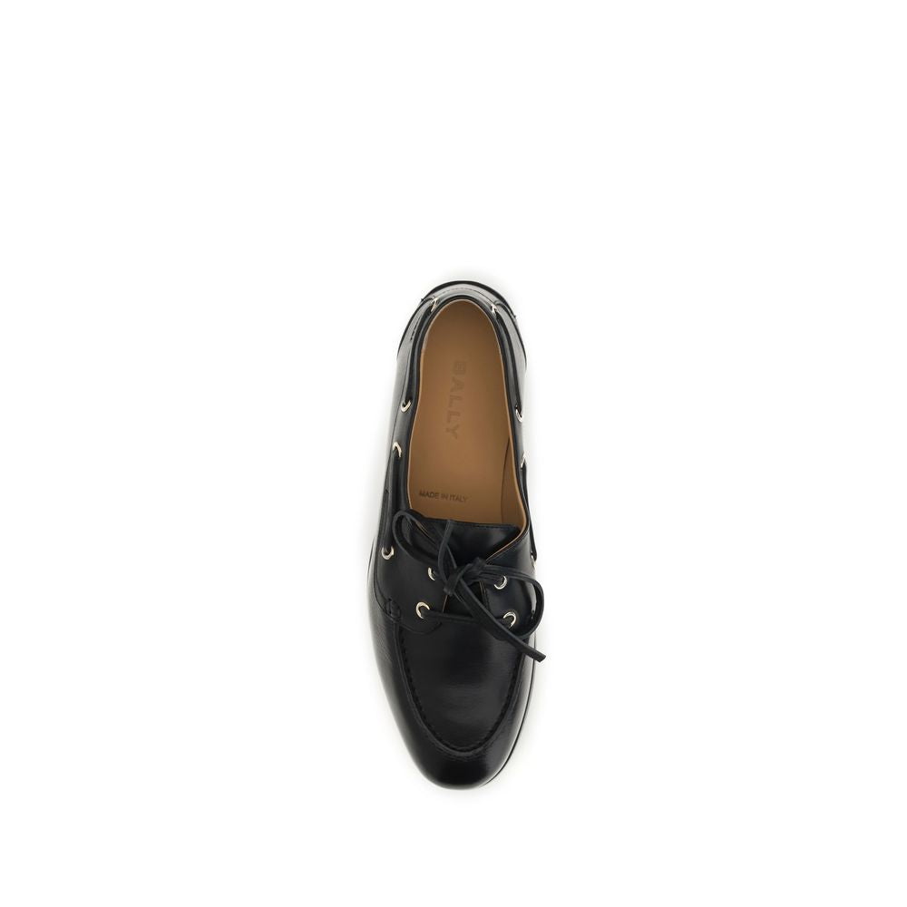 Mocasines sin cordones Bally de piel de becerro negra (Bos Taurus)