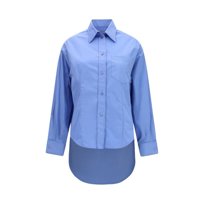 Camisa Balenciaga de algodón azul