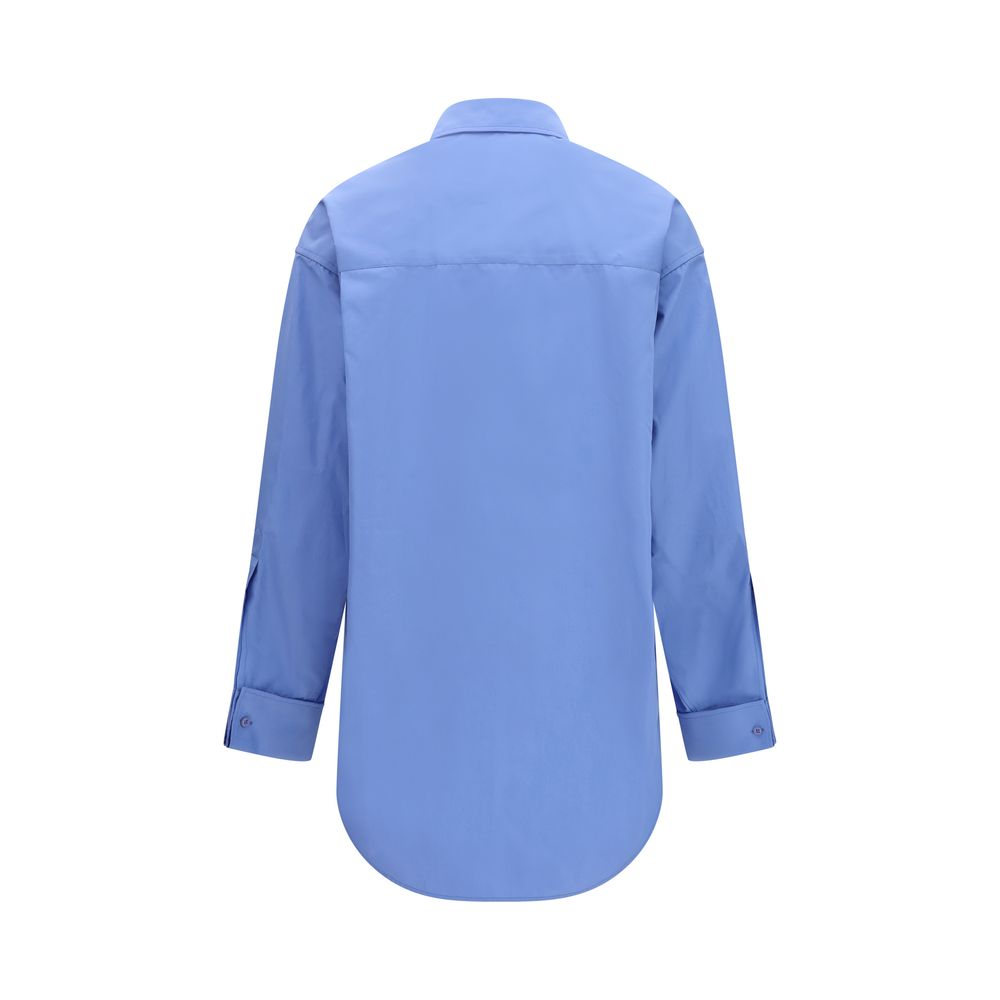 Camisa Balenciaga de algodón azul