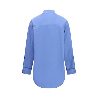 Camisa Balenciaga de algodón azul