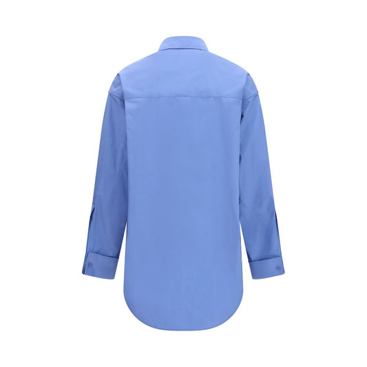 Camisa Balenciaga de algodón azul