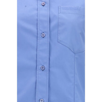 Camisa Balenciaga de algodón azul