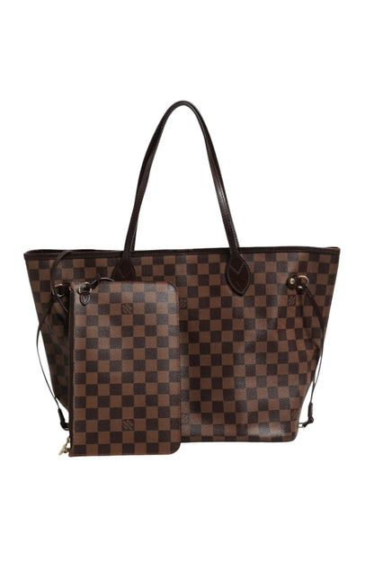 Louis Vuitton Bolso Neverfull Mm Estampado Damier Ebene