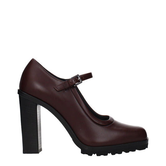 Zapatos de tacón alto de piel marrón Max Mara