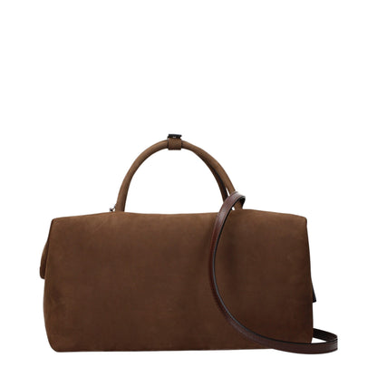 Bolso de mano de cuero marrón Max Mara