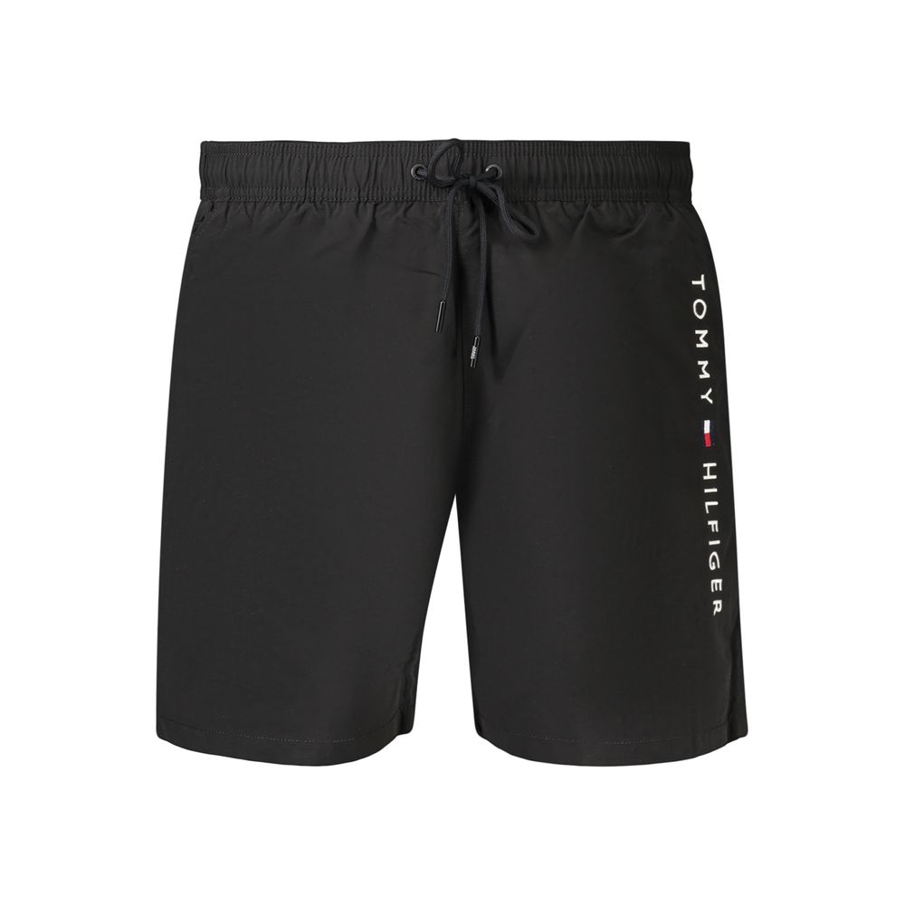 Traje de baño de poliéster negro para hombre Tommy Hilfiger
