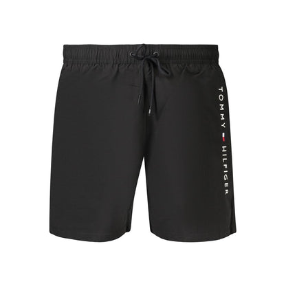 Traje de baño de poliéster negro para hombre Tommy Hilfiger